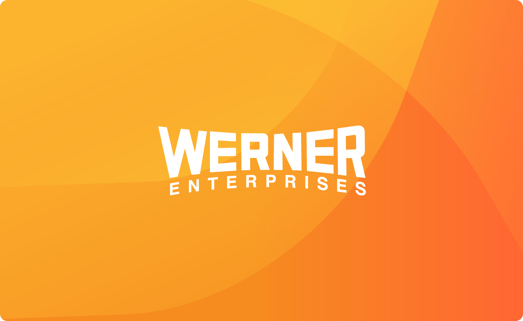 Werner enterprise - 標誌 - 案例研究橙色背景